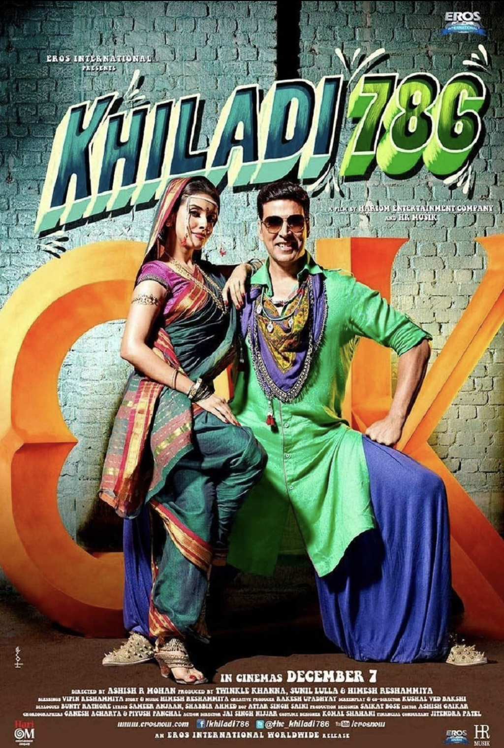 Khiladi 786 official poster featuring Rajesh Khattar