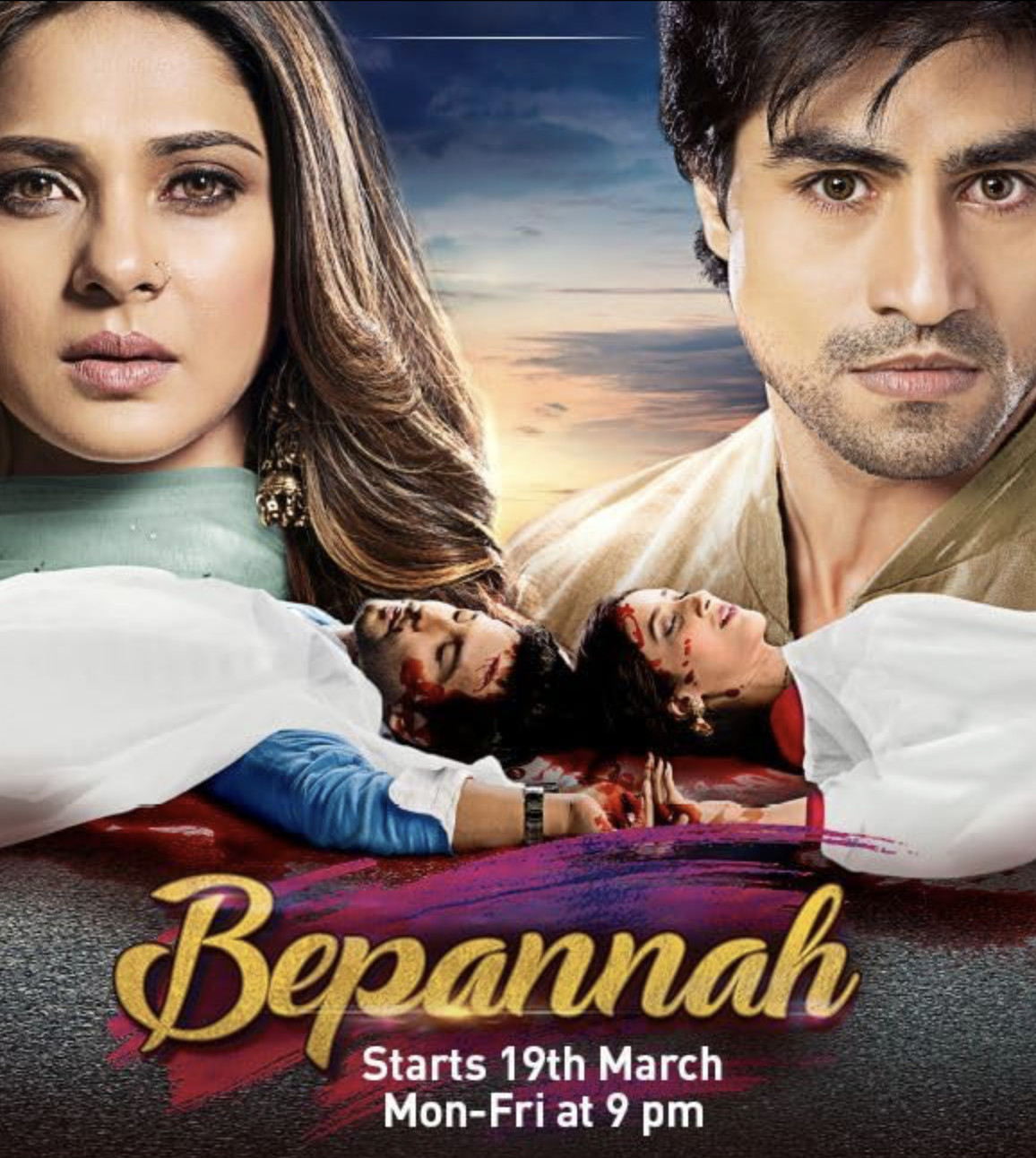 Bepannaah official poster featuring Rajesh Khattar