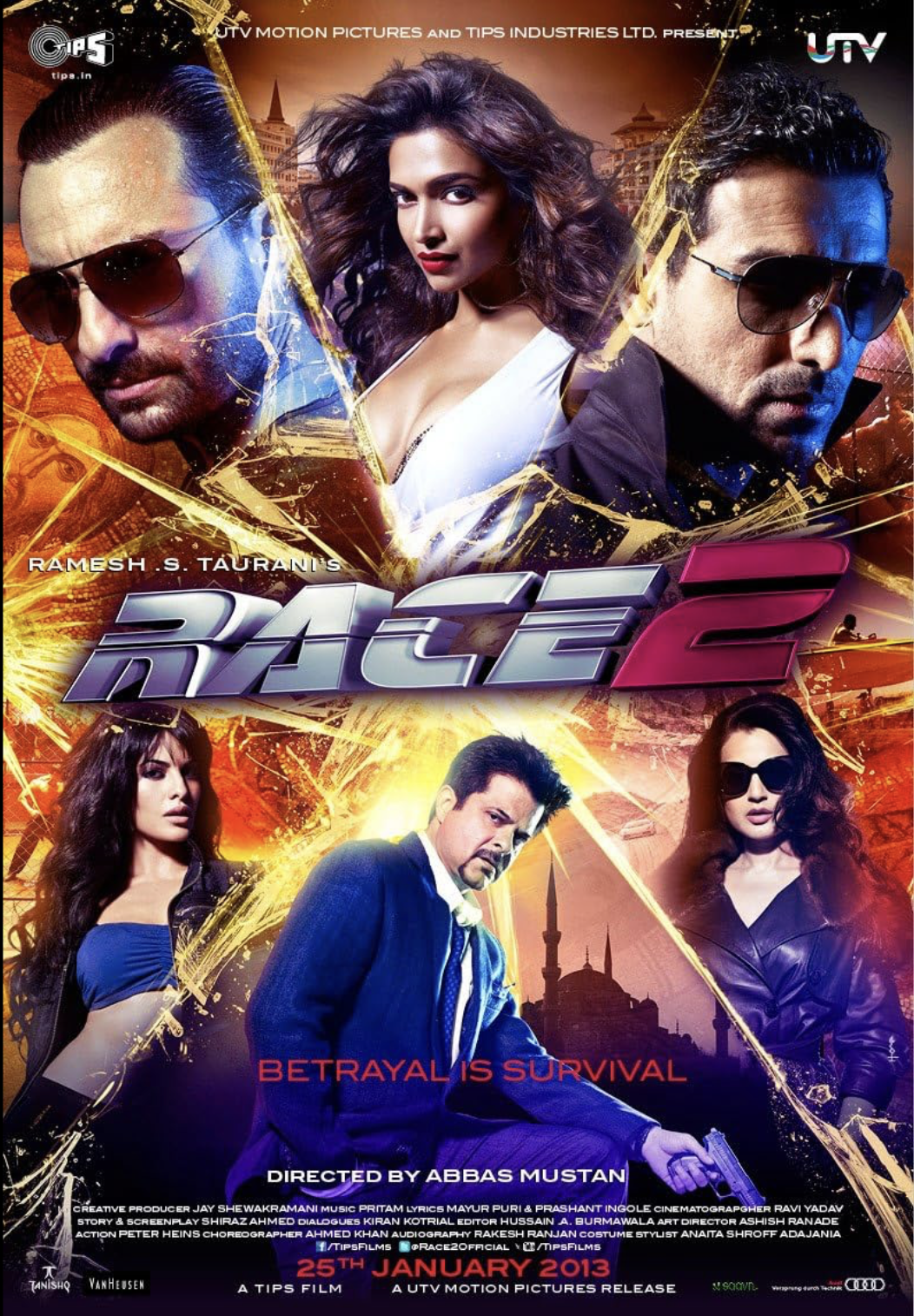 Race 2 official poster featuring Rajesh Khattar