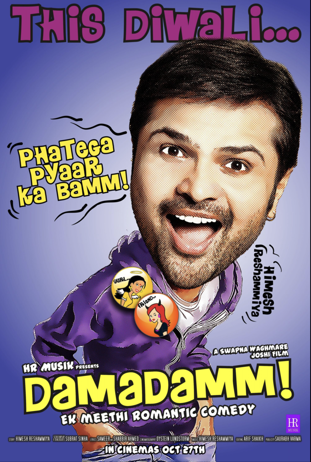 Damadamm! official poster featuring Rajesh Khattar