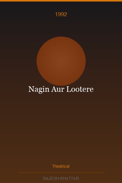 Nagin Aur Lootere official poster featuring Rajesh Khattar