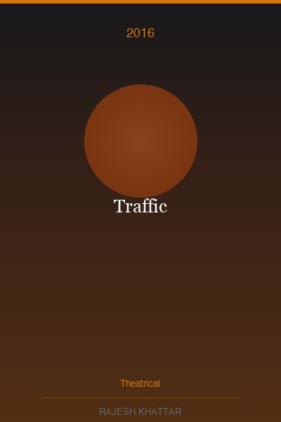 Traffic official poster featuring Rajesh Khattar